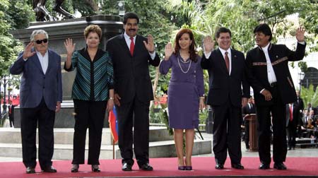 Reunion de Presidentes de Mercosur en Caracas