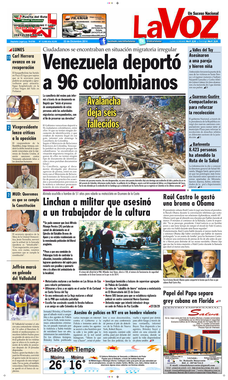 PORTADA LA VOZ