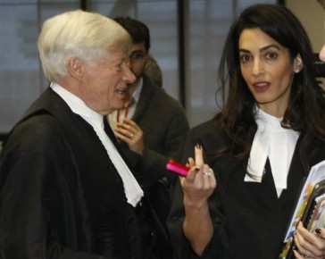 Amal Clooney. Geoffrey Robertson