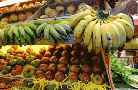 La tendencia mundial es comer productos menos saludables, como frutas y verduras 