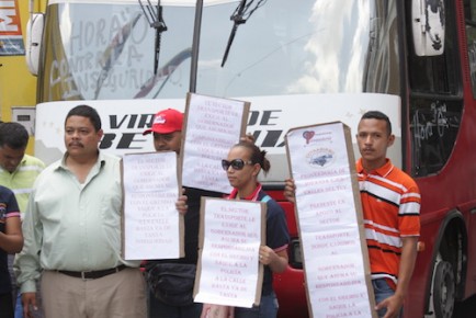 Esta semana los transportistas del estado Miranda protestaron para exigirle seguridad al gobernador Capriles