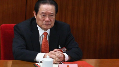 BEIJING, CHINA - MARCH 14: Zhou Yongkang, one of the members of the nine-seat Politburo Standing Committee, attends the closing of the  National People's Congress at the Great Hall of the People on March 14, 2011 in Beijing, China. (Photo by Feng Li/Getty Images)