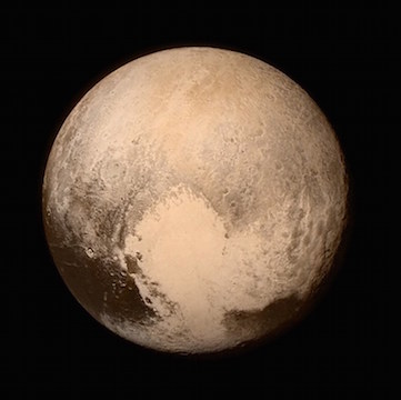 This photo obtained July 14, 2015 from NASA shows New Horizons' look at Pluto's Charon-facing hemisphere on July 11, 2015 revealing intriguing geologic details that are of keen interest to mission scientists. An unmanned NASA spacecraft whizzed by Pluto on Tuesday, making its closest approach in the climax of a decade-long journey to explore the dwarf planet for the first time, the US space agency said. "The New Horizons spacecraft passes its closest approach mark at Pluto after a three billion mile journey," a NASA commentator said as spectators waved flags in a crowded room at the Johns Hopkins Applied Physics Center outside the US capital, Washington. AFP PHOTO/NASA/HANDOUT = RESTRICTED TO EDITORIAL USE / MANDATORY CREDIT: "AFP PHOTO HANDOUT-NASA/ NO MARKETING - NO ADVERTISING CAMPAIGNS / DISTRIBUTED AS A SERVICE TO CLIENTS /NO A LA CARTE SALES=
