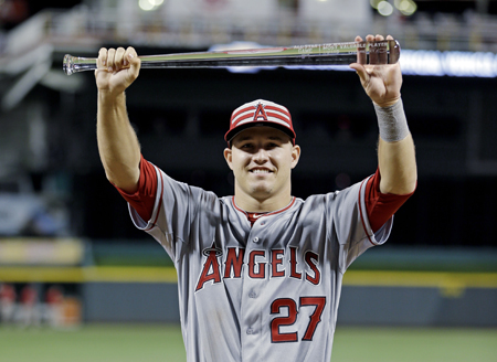 Trout hace historia con cada turno que toma en las grandes ligas AP / Jeff Roberson
