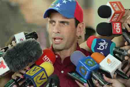 “Y sobre la base de la verdad, yo pregunto qué respuesta se le va a dar el país, cuándo el TSJ frene la Enmienda propuesta por la Asamblea Nacional”, dijo Capriles. CORTESIA / MARCOS COLLINS  