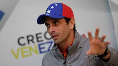 Capriles: “Ellos no quieren reconocer nada de lo que está pasando”.