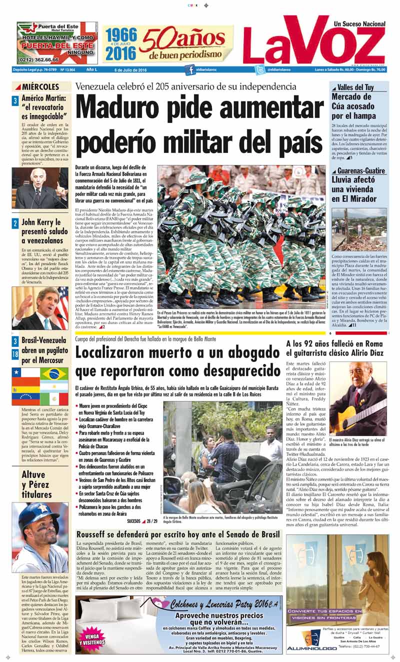 PORTADA LA VOZ