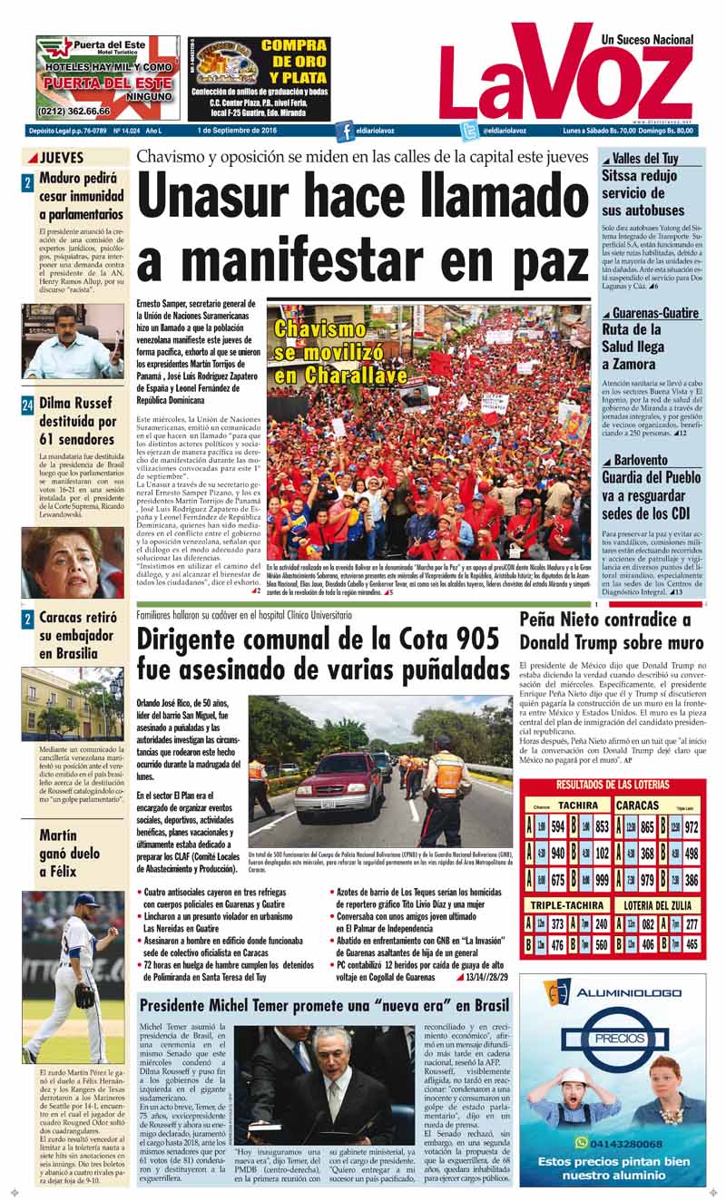 PORTADA LA VOZ