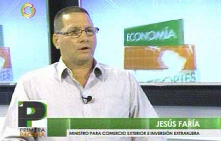  Jesús Faría rechazó la matriz de que la inflación interanual en Venezuela ronde el 800 %, según indica Econométrica. CORTESIA / GLOBOVISION