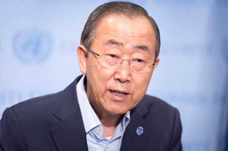 El Secretario General de la Organización de Naciones Unidas, Ban Ki-moon, agradeció el compromiso de ambas partes a mantener el cese al fuego 