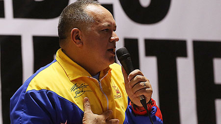 Cabello encabezó una manifestación en apoyo a la aprobación del presupuesto nacional 2017.