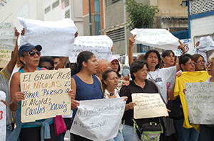 Los vecinos de Sucre marcharon este miércoles en apoyo al alcalde Ocariz Foto Giovanni Martínez