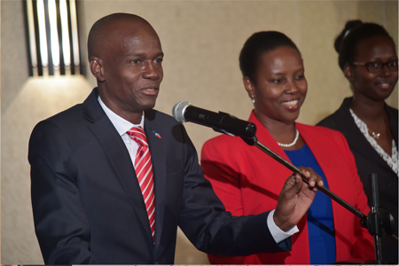  Jovenel Moise reafirmó que su administración trabajará "para todos los haitianos, sin distinción". HECTOR RETAMAL / AFP